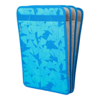 Lieblingstasche Tripleflex blue geometric pattern school notebook organizer with durable protective compartments
