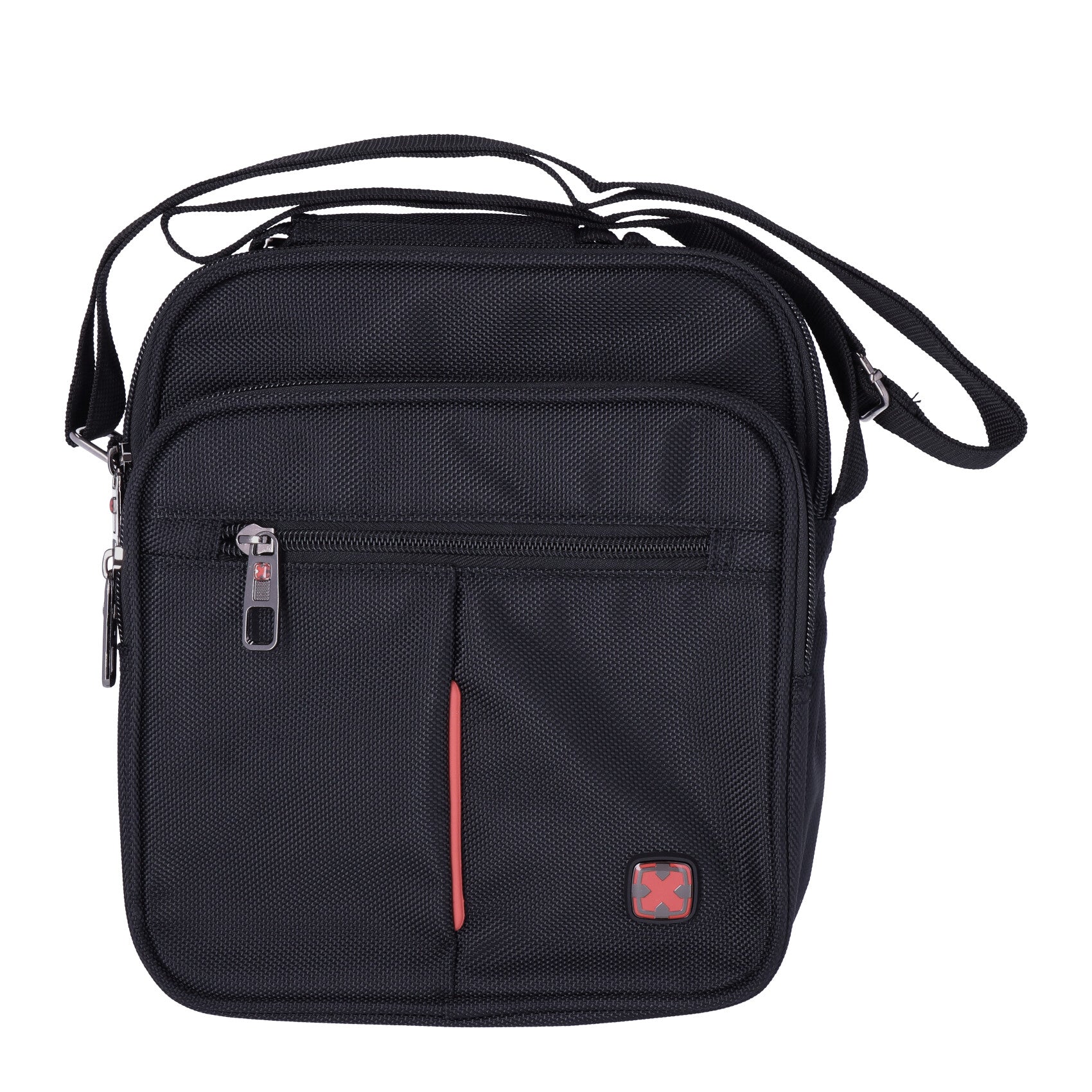 Shoulder bag with handle and front pocket