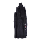 Shoulder bag with handle and front pocket