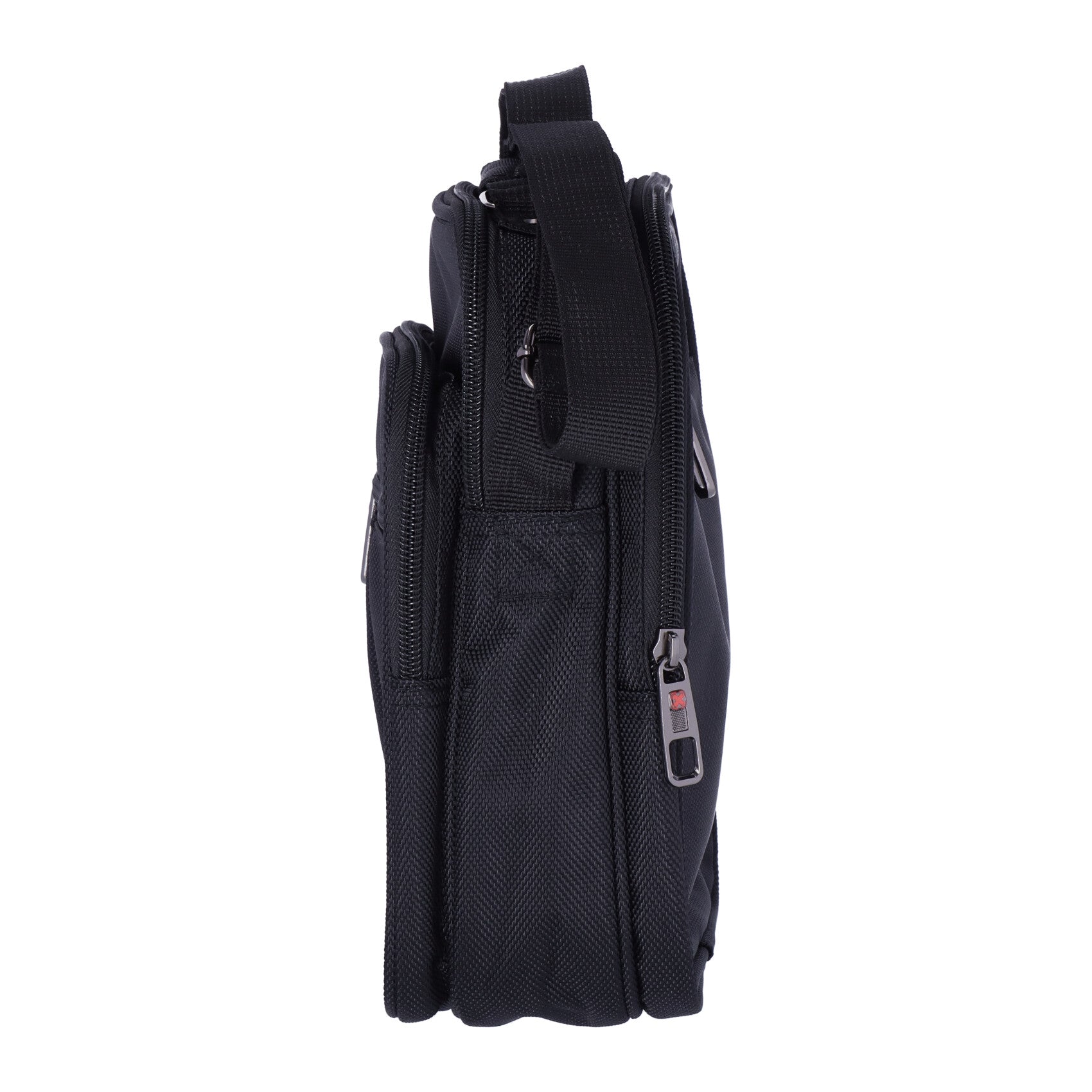 Shoulder bag with handle and front pocket