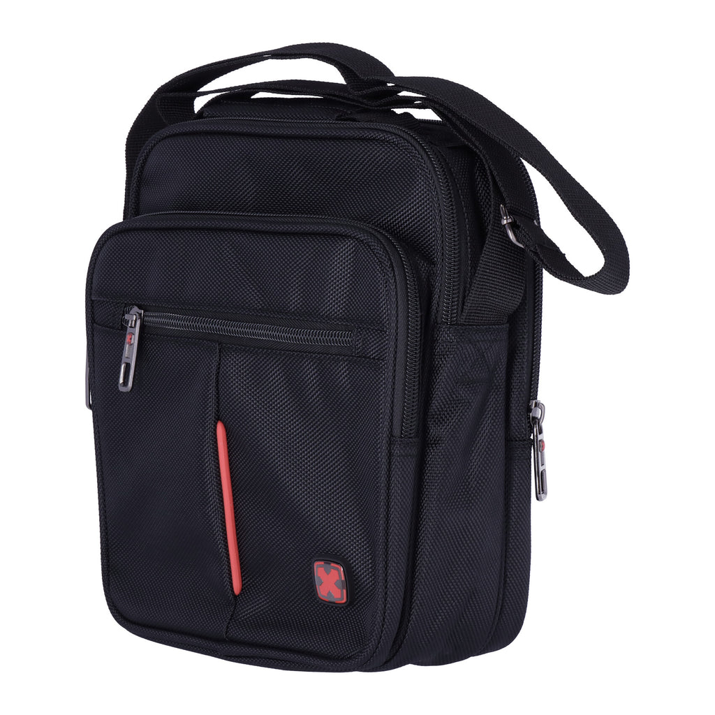 Shoulder bag with handle and front pocket
