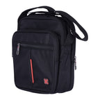 Shoulder bag with handle and front pocket