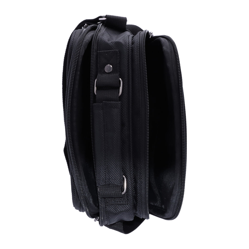 Shoulder bag with handle and front pocket