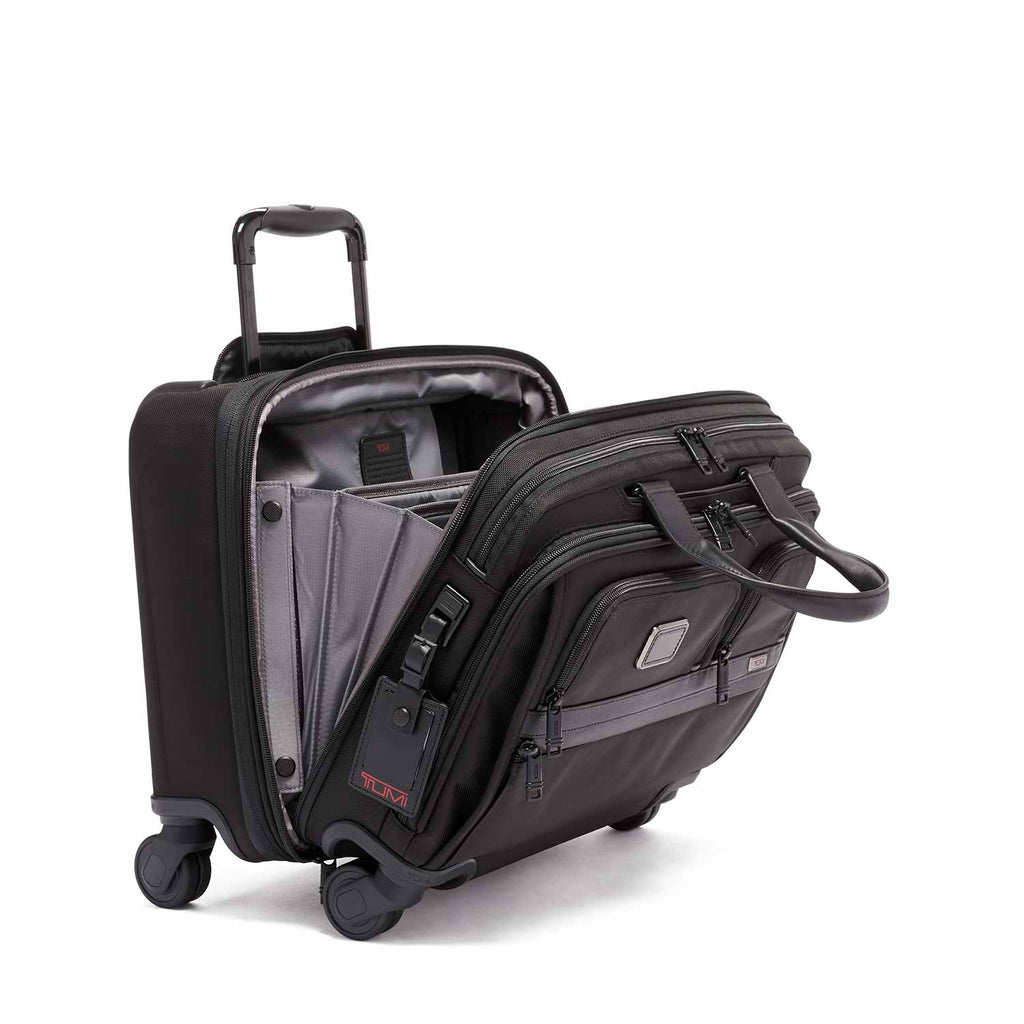 Tumi Alpha DLX 4 Wheeled Laptop Case Brief