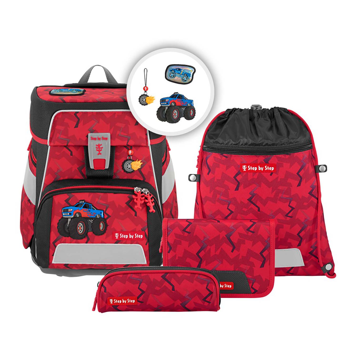 Step-by-Step_Space-Schulranzen-Set_00213413_Monster-Truck-Rocky Step by step space school bag set